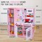 Lil' Jumbl Kids Kitchen Set, Toddler Pretend Wooden Kitchen Playset - Pink Emoji